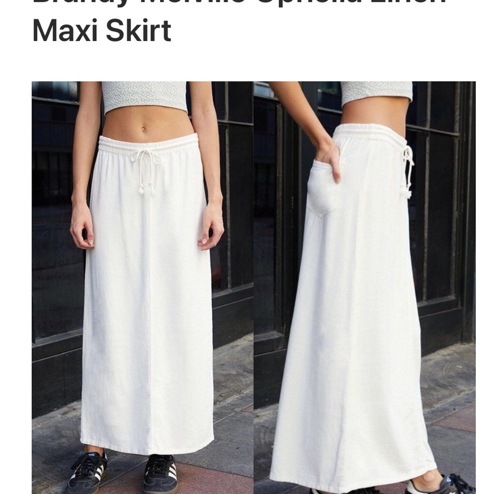 Brandy Melville Ophelia linen Maxi Skirt